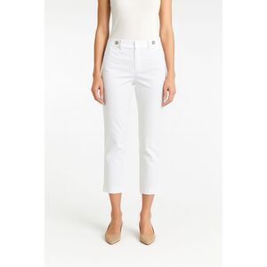 White House Black Market Women's white The slim crop pants size 0 capri office